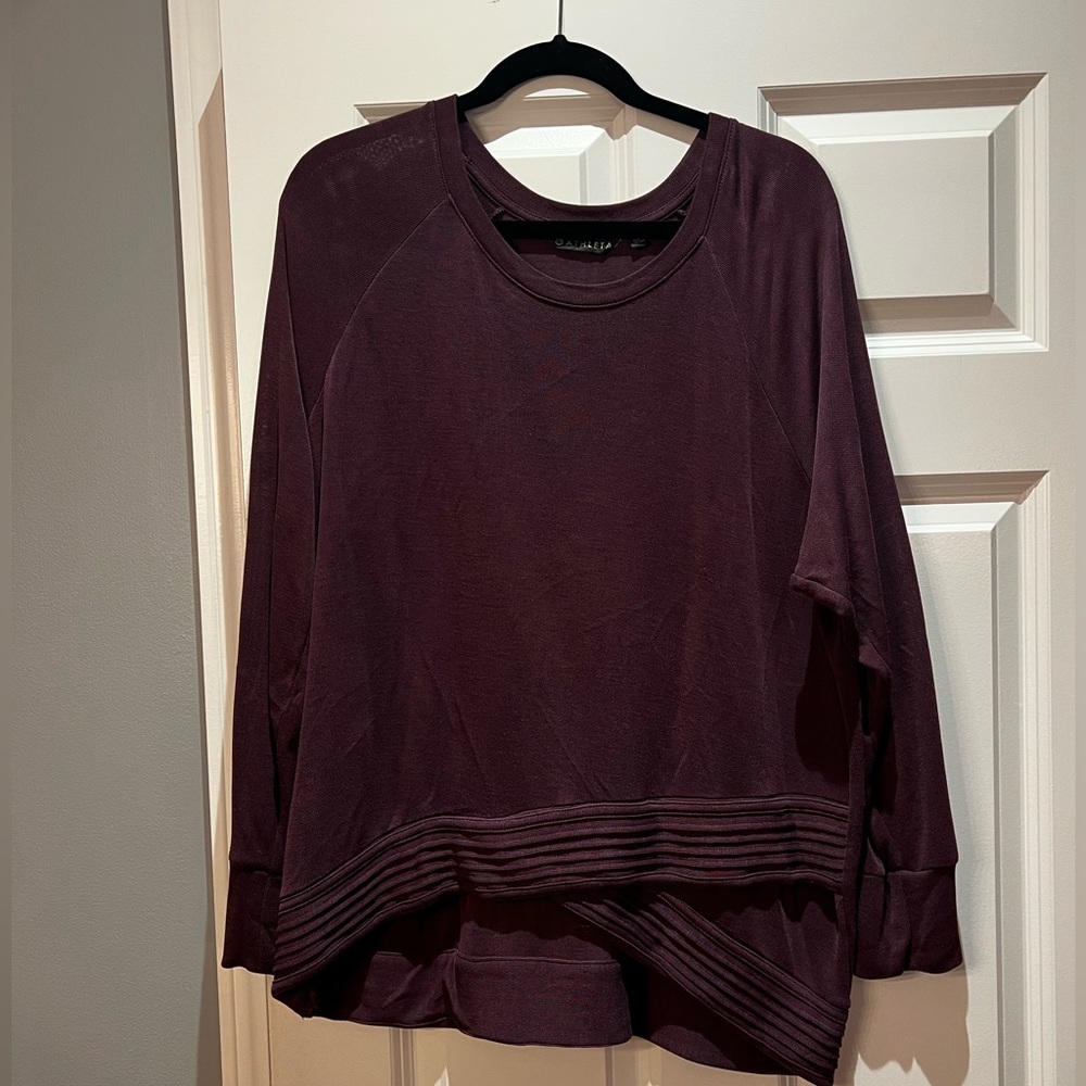 ATHLETA - light weight purple pull over